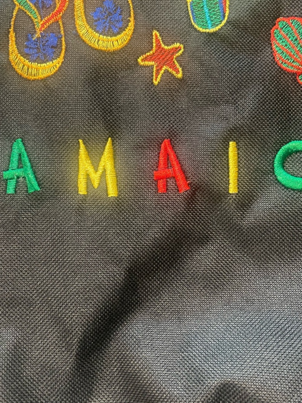 Embroidered Flip-Flop Jamaica Tote - Picture 6 of 11